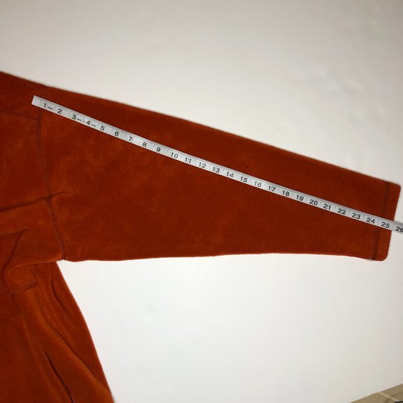 American Eagle Coastal AE77 Performance Red Fleece Quarter Zip Up Jacket Cozy - Picture 14 of 16